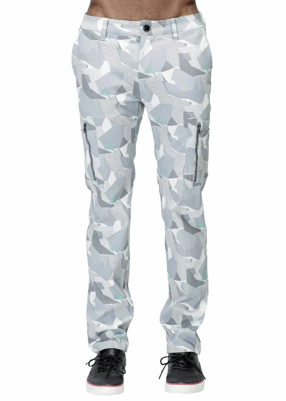 All-Purpose Wear Konus Men's Digital Camo Cargo Pants in Grey