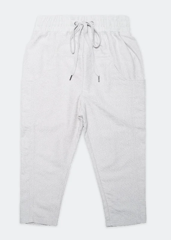 Everyday Wear Konus Unisex Cropped Pants With Side Panels in Grey