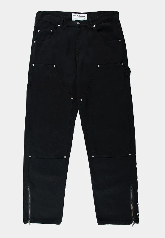 Laid-Back Style Ashluxe Men's Denim Trucker Jean - Black