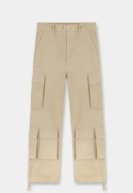 Stylish Polos Represent Baggy Cargo Pant Sandstone